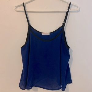 Blue/Black Tank Top